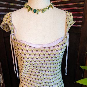 MAX Studio Lilac Silk Sheath Dress Size MED